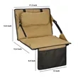 Foldable Stadium Seat With Cushion Support | https://www.bestnamebadges.com