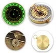 Copper Luminous Rotatable Waterproof Pocket Watch Compass | https://www.bestnamebadges.com