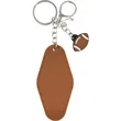 Retro Football Motel Keychain | https://www.bestnamebadges.com