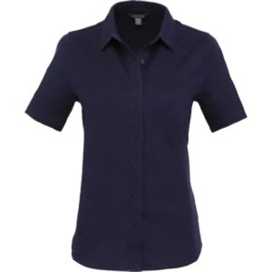 TATRA Eco Short Knit Button Up Sleeve Shirt - Women's
