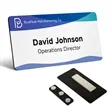 3" x 1.5" Custom Name Badge With Full Color Logo Printing | https://www.bestnamebadges.com