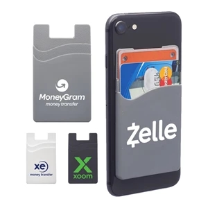 Dual Pocket Silicone Phone Wallets