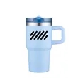 Slate 20 oz Handle Mug with Straw Lid | https://www.bestnamebadges.com