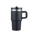 Slate 20 oz Handle Mug with Straw Lid | https://www.bestnamebadges.com