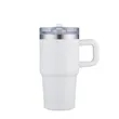 Slate 20 oz Handle Mug with Straw Lid | https://www.bestnamebadges.com