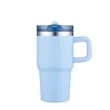 Slate 20 oz Handle Mug with Straw Lid | https://www.bestnamebadges.com