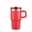 Slate 20 oz Handle Mug with Straw Lid | https://www.bestnamebadges.com