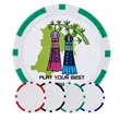 Custom Printed Poker Chip Golf Ball Marker | https://www.bestnamebadges.com