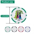 Custom Printed Poker Chip Golf Ball Marker | https://www.bestnamebadges.com