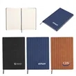 PrimeMark A5 Stripe-Embossed Journal | https://www.bestnamebadges.com