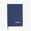 PrimeMark A5 Stripe-Embossed Journal | https://www.bestnamebadges.com