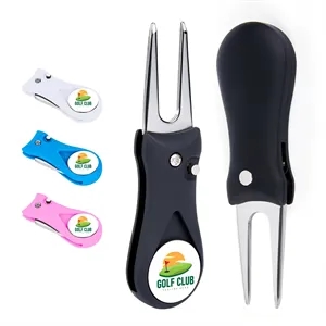 Portable Golf Divot Tool With Ball Marker