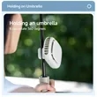 Portable USB Rechargeable Hanging Clip Fan | https://www.bestnamebadges.com