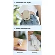 Portable USB Rechargeable Hanging Clip Fan | https://www.bestnamebadges.com