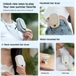 Portable USB Rechargeable Hanging Clip Fan | https://www.bestnamebadges.com