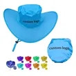 Foldable Cowboy Hat With Pouch | https://www.bestnamebadges.com