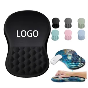 Dye Sublimated Ergonomic Mouse Pad with Foam Wrist Rest