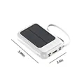 Custom Solar Power Bank with 4 Built-in Cables | https://www.bestnamebadges.com