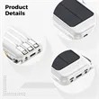 Custom Solar Power Bank with 4 Built-in Cables | https://www.bestnamebadges.com