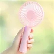 Mini Handheld Fan with Base | https://www.bestnamebadges.com