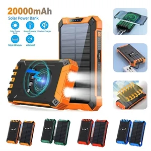 Solar Portable Wireless 20000mAh Fast Charging Power Bank