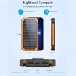 Solar Portable Wireless 20000mAh Fast Charging Power Bank | https://www.bestnamebadges.com