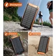 Solar Portable Wireless 20000mAh Fast Charging Power Bank | https://www.bestnamebadges.com