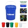 5 Gallon  Plastic Storage Transport Utility Bucket | https://www.bestnamebadges.com