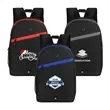 Color Zippered Stripe Daily Backpack | https://www.bestnamebadges.com