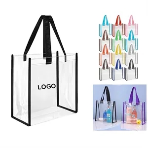 Clear PVC Stadium Tote Bag