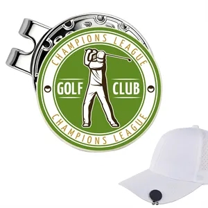 Golf Hat Clip With Magnetic Ball Marker
