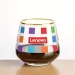 Tucson Gold Rim Stemless Wine - VividPrint™ | https://www.bestnamebadges.com