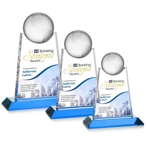 Netherford Globe VividPrint™ Award - Sky Blue