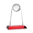 Netherford Globe Award - Red | https://www.bestnamebadges.com