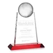 Netherford Globe Award - Red | https://www.bestnamebadges.com