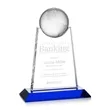 Netherford Globe Award - Blue | https://www.bestnamebadges.com