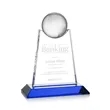 Netherford Globe Award - Blue | https://www.bestnamebadges.com