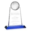 Netherford Globe Award - Blue | https://www.bestnamebadges.com