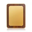 Reston Plaque - Walnut Finish/Gold | https://www.bestnamebadges.com