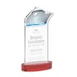 Voyager Award on Alberton Base - Red | https://www.bestnamebadges.com