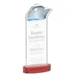 Voyager Award on Alberton Base - Red | https://www.bestnamebadges.com