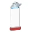 Voyager Award on Alberton Base - Red | https://www.bestnamebadges.com