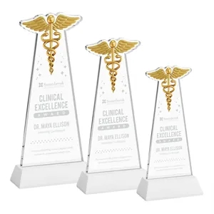 Caduceus Award on Hartford Base - White