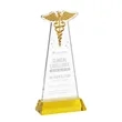 Caduceus Award on Hartford Base - Gold | https://www.bestnamebadges.com
