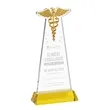 Caduceus Award on Hartford Base - Gold | https://www.bestnamebadges.com