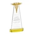 Caduceus Award on Alberton Base - Gold | https://www.bestnamebadges.com