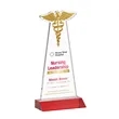 Caduceus VividPrint™ Award - Red | https://www.bestnamebadges.com
