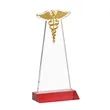 Caduceus VividPrint™ Award - Red | https://www.bestnamebadges.com