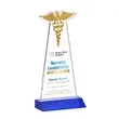 Caduceus VividPrint™ Award - Blue | https://www.bestnamebadges.com