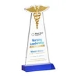 Caduceus VividPrint™ Award - Blue | https://www.bestnamebadges.com